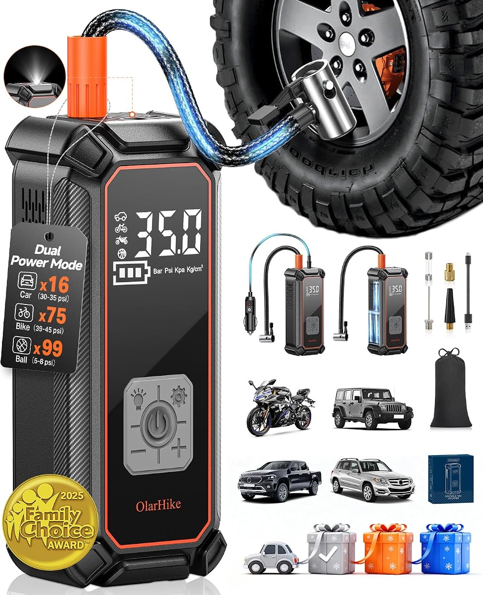 Cordless Tire Inflator with Digital Gauge